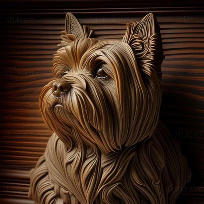 3D модель Йоркширський терєр собака (STL)
